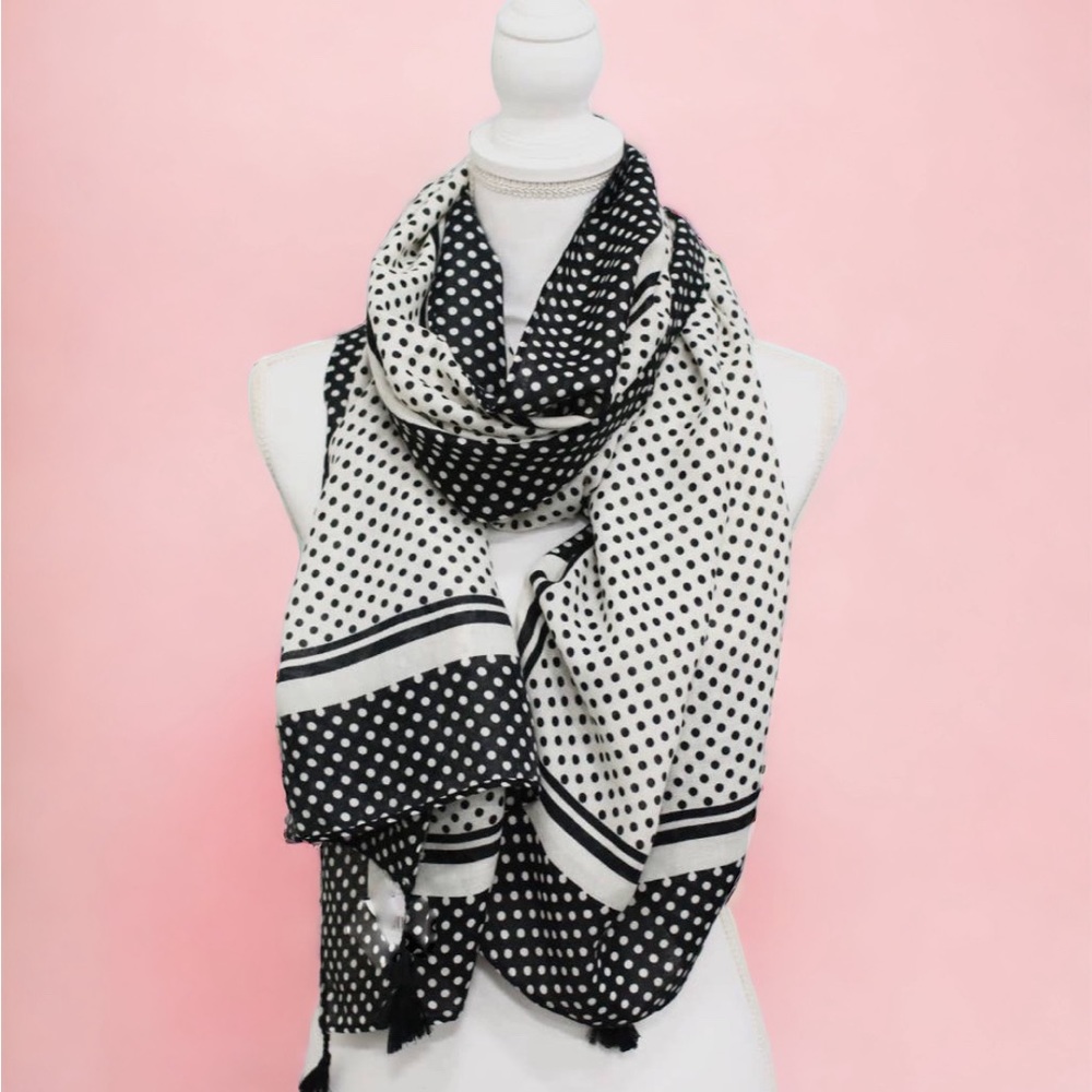 Light Weight Polka Dot Scarf